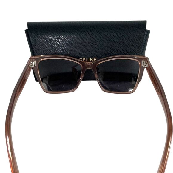 Celine Paris CL500231 Sunglasses - Pink Cat Eye Frames with Gray Lenses (UNIQUE) - Picture 10 of 16